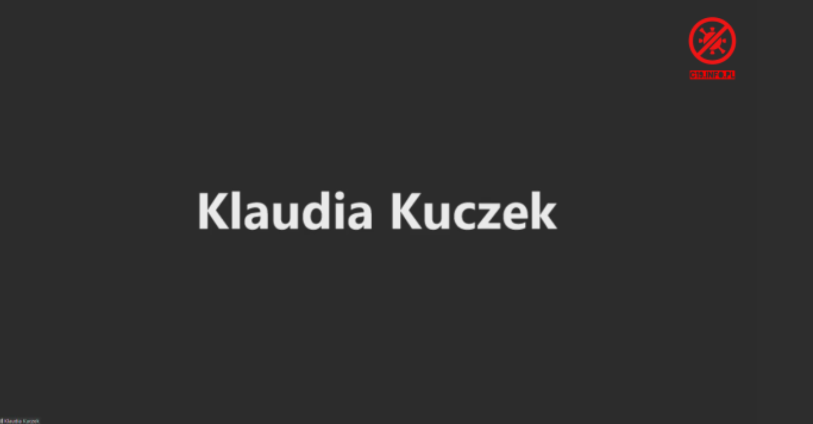 Wysłuchanie publiczne: Klaudia  Kuczek